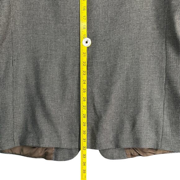 Hart Schaffner Marx Gray Tweed Notched Lapel Single Vent Blazer Jacket 48 R - Picture 9 of 10